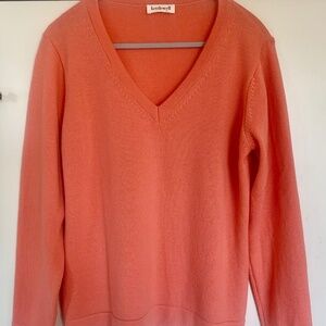 Kettlewell Colours Vickie V Sweater, LL, Coral